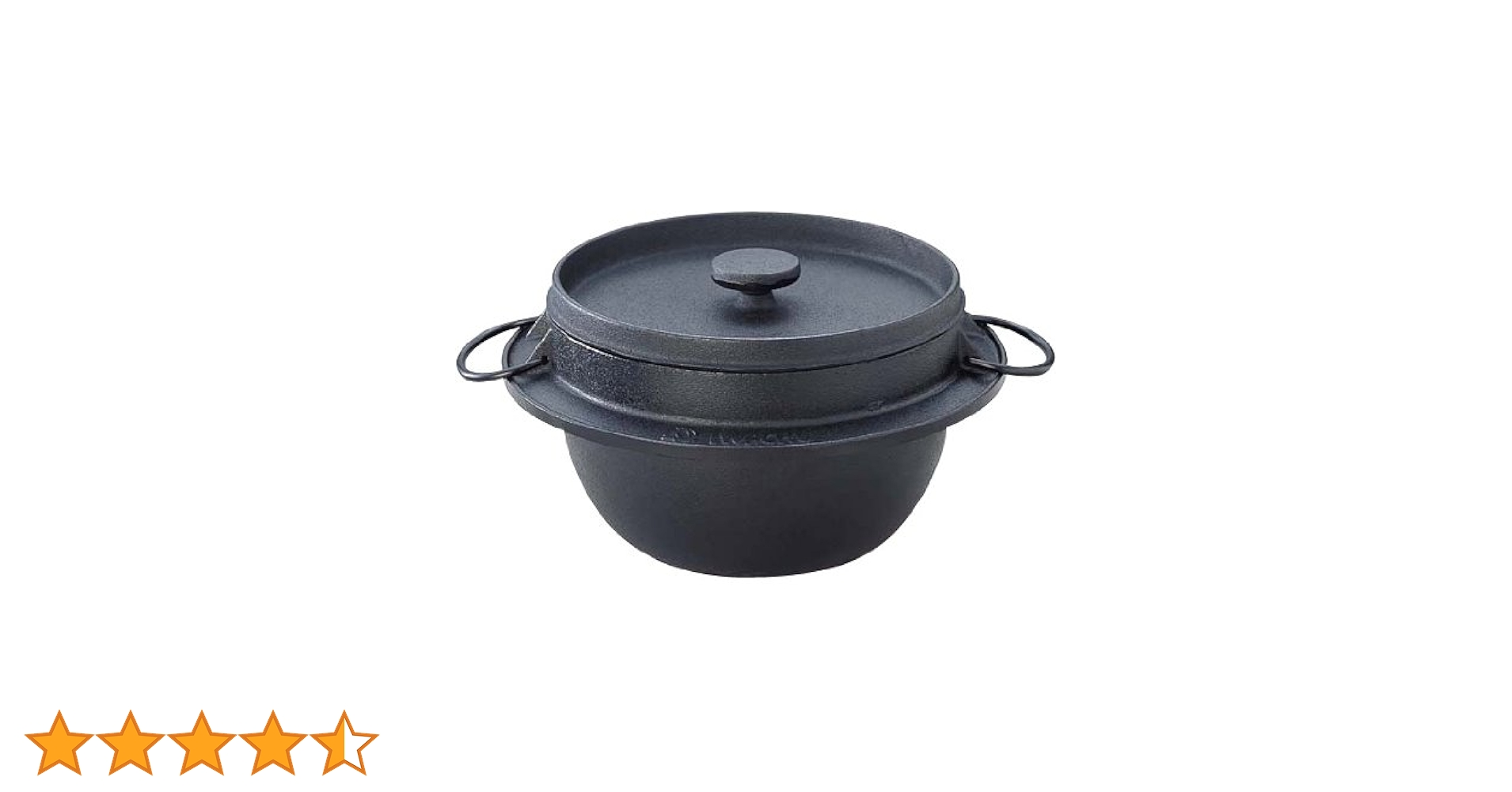 早い者勝ち‼️岩鋳 ご飯鍋 ２合炊き ごはん鍋 羽釜 釜めし 南部鉄器 鉄鍋 鋳鉄 Amazon｜岩鋳 Iwachu ごはん鍋 2合炊 黒 内面ホーロー加工 直火用 南部